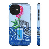 Skeleton Rose Tough Phone Case
