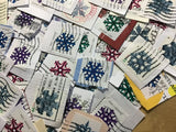 50 snowflake postage stamps