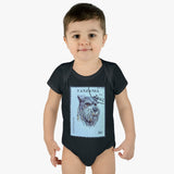 Schnauzer Dog Stamp Baby Onesie