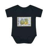 Lemon Citrus Stamp Baby Onesie