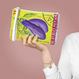 Eggplant Vegetable Clutch Bag