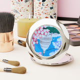 Cherry Blossom Compact Travel Mirror