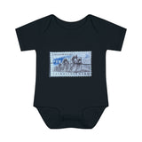 Bicycle Stamp Baby Onesie
