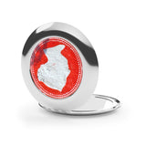 Victorian Woman Stamp Compact Travel Mirror