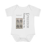 Freedom of Religion 1957 Postage Stamp - Infant Baby Rib Bodysuit 0M - 24Mo