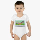 Haida Canoe Stamp Baby Onesie