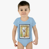 Siamese Cat Stamp Baby Onesie