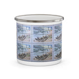 Cape Hatteras Stamp Enamel Mug