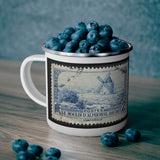 Windmill Stamp Enamel Mug