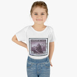 Train Stamp Baby Onesie