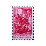 Ben Franklin Stamp Sticker