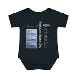 Automobile 1952 Postage Stamp - Infant Baby Rib Bodysuit 0M - 24Mo