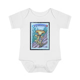 Mushroom Stamp Baby Onesie