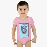 Schnauzer Dog Stamp Baby Onesie