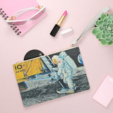 Man on the Moon Clutch Bag