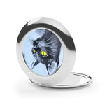 Black Cat Compact Travel Mirror