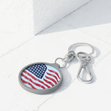 American Flag Keyring