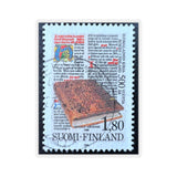 Book Lover - Finland Stamp Sticker