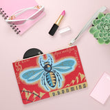 Honey Bee Retro Clutch Bag