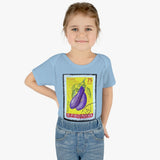 Eggplant Vegetable Stamp Baby Onesie