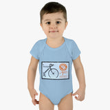 Bike Stamp Baby Onesie