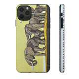 Elephant Herd Tough Phone Case