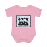 Panda Bear Asia Stamp Baby Onesie