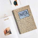 Microscope Stamp Spiral Notebook