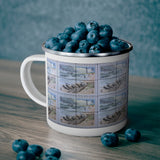 Cape Hatteras Stamp Enamel Mug