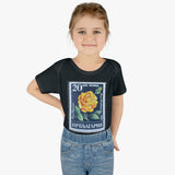 Yellow Rose Stamp Baby Onesie