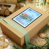 Boat Hut Stamp Sticker