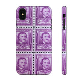 Edgar Allan Poe Stamps Tough Phone Case