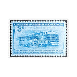 B&O Railroad Stamp Sticker