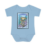 Mushroom Stamp Baby Onesie