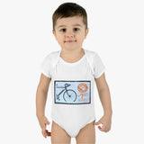 Bike Stamp Baby Onesie