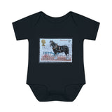 Shire Horse Stamp Baby Onesie