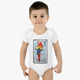 Parrot Bird Stamp Baby Onesie
