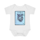 Schnauzer Dog Stamp Baby Onesie