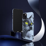 Black Cat Tough Phone Case