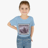 Train Stamp Baby Onesie