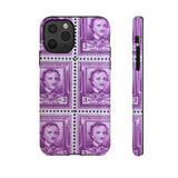 Edgar Allan Poe Stamps Tough Phone Case