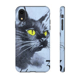 Black Cat Tough Phone Case