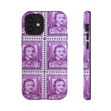 Edgar Allan Poe Stamps Tough Phone Case