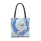 Ben Franklin Blue Tote Bag