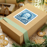 Benjamin Franklin Blue Stamp Sticker