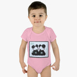 Panda Bear Asia Stamp Baby Onesie