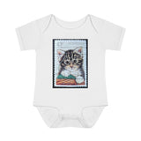 Kitten Stamp Baby Onesie