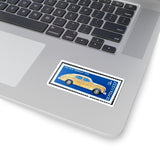 Yellow Car Stamp Sticker
