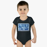 George & Ben Stamp Baby Onesie