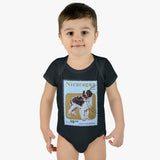 Saint Bernard Dog Stamp Baby Onesie